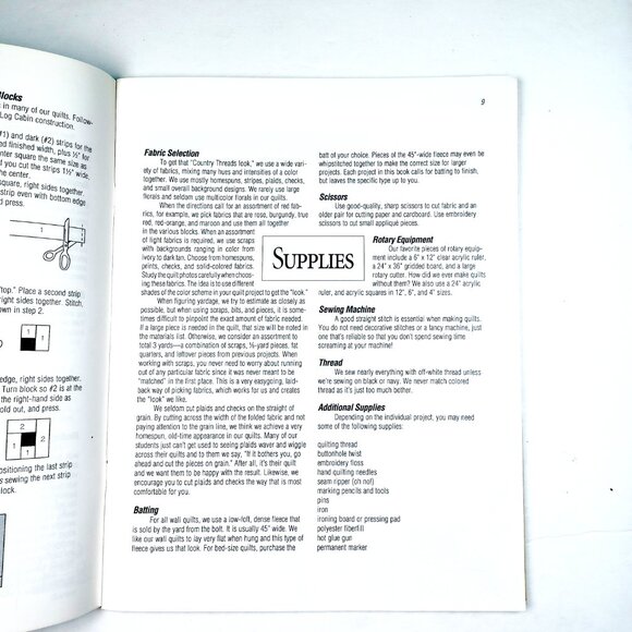 Vtg Country Threads Garner Iowa USA Quilt Shop Series Mary Tendall Connie Tesene - Picture 5 of 12